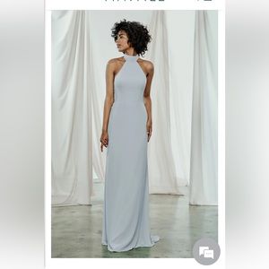 Amsale Sophia Dress in Ice